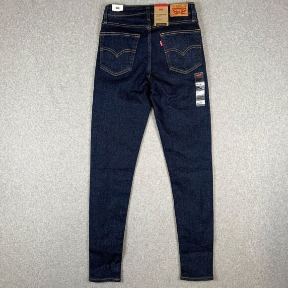Levi Strauss & Co 721 Womens 26x30 High Rise Skinny Jeans Blue Dark Wash NWT - Picture 6 of 11